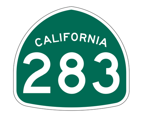 California State Route 283 Sticker Decal R1323 Highway Sign - Winter Park Products
