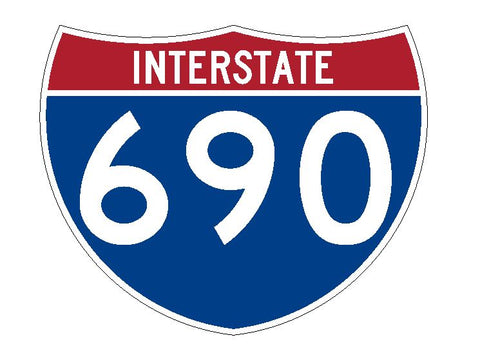 Interstate 690 Sticker R2316 Highway Sign Road Sign