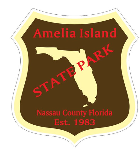 Amelia Island State Park Sticker R3337 Florida