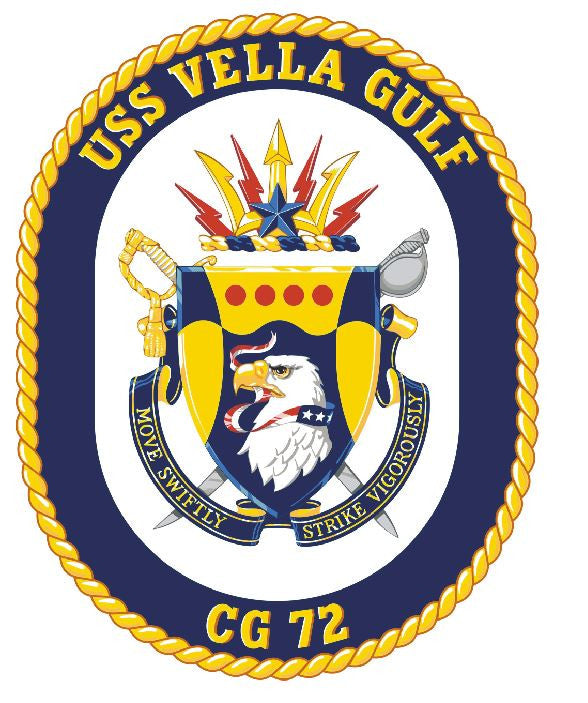 USS Vella Gulf Sticker Military Armed Forces Navy Decal M191 - Winter Park Products