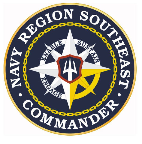 Navy Region Commander Sticker Military Armed Forces Decal M279 - Winter Park Products