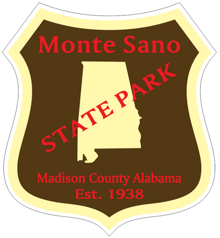 Monte Sano Alabama State Park Sticker R6845