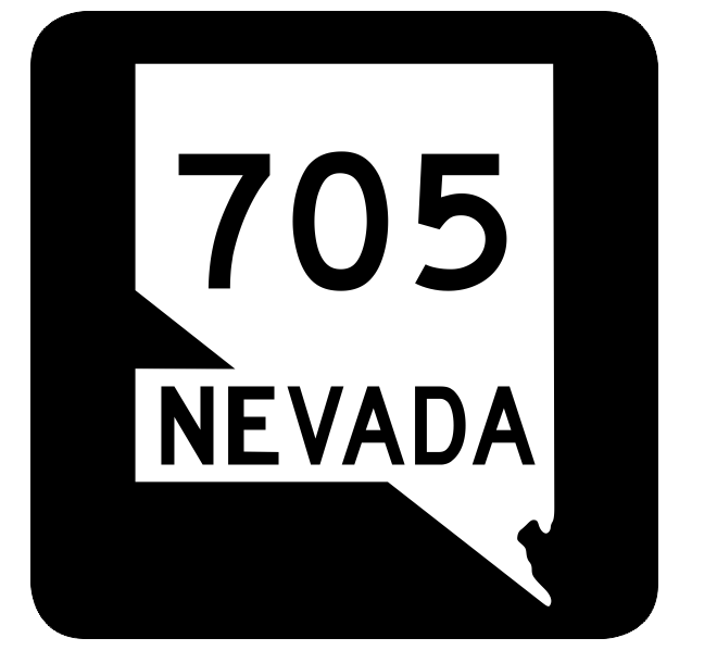 Nevada State Route 705 Sticker R3125 Highway Sign Road Sign
