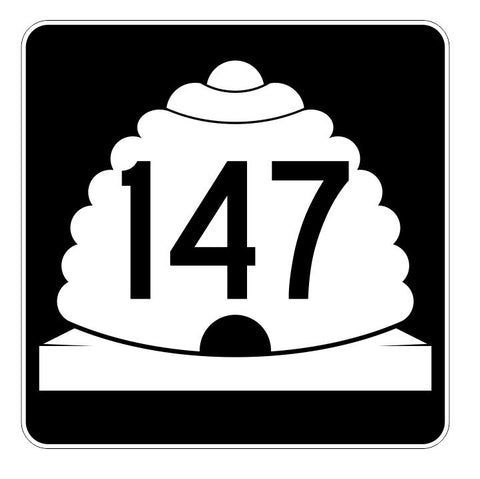 Utah State Highway 147 Sticker Decal R5469 Highway Route Sign