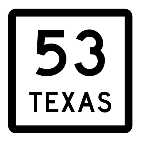 Texas State Highway 53 Sticker Decal R2354 Highway Sign - Winter Park Products