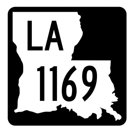 Louisiana State Highway 1169 Sticker Decal R6398 Highway Route Sign