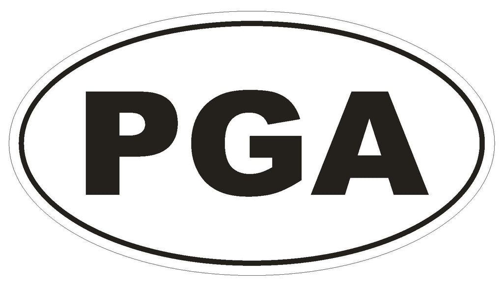 PGA Oval Bumper Sticker or Helmet Sticker D1612 Golf Tournament Golfer Golfing - Winter Park Products