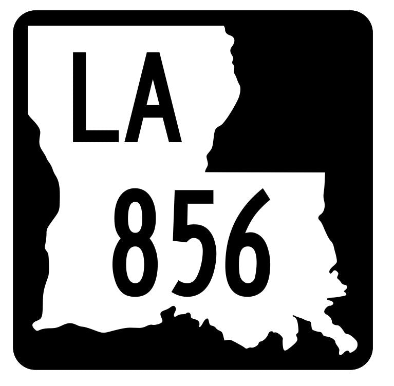 Louisiana State Highway 856 Sticker Decal R6150 Highway Route Sign