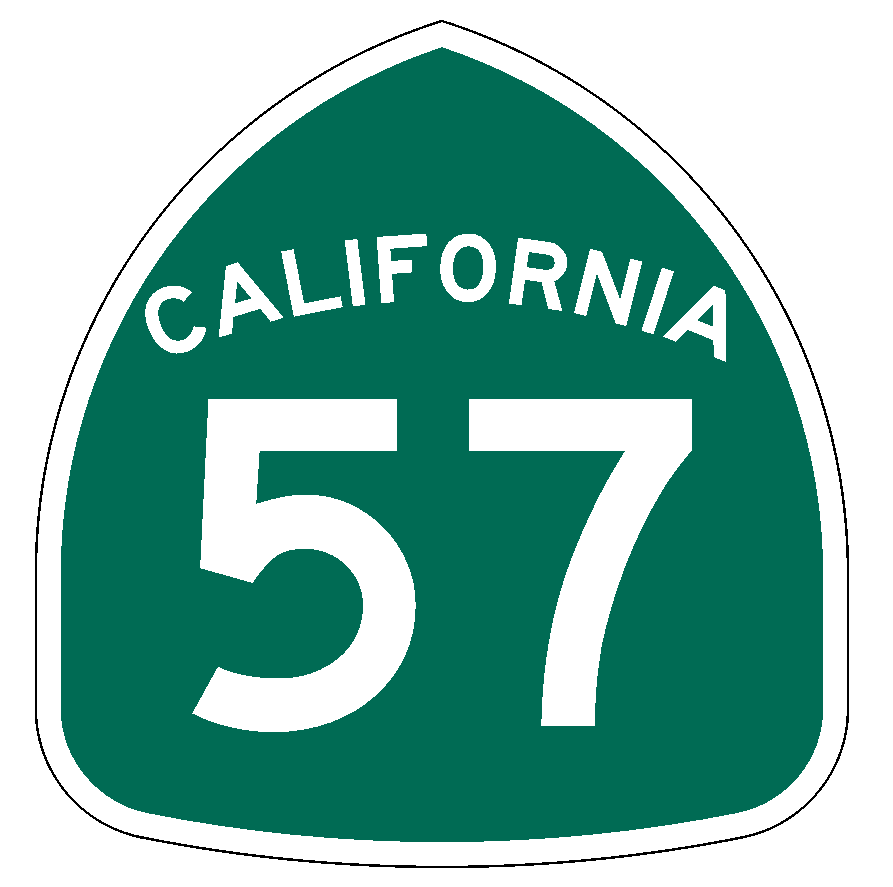 California State Route 57 Sticker Decal R990 Highway Sign Road Sign - Winter Park Products