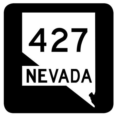 Nevada State Route 427 Sticker R3060 Highway Sign Road Sign