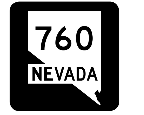 Nevada State Route 760 Sticker R3136 Highway Sign Road Sign