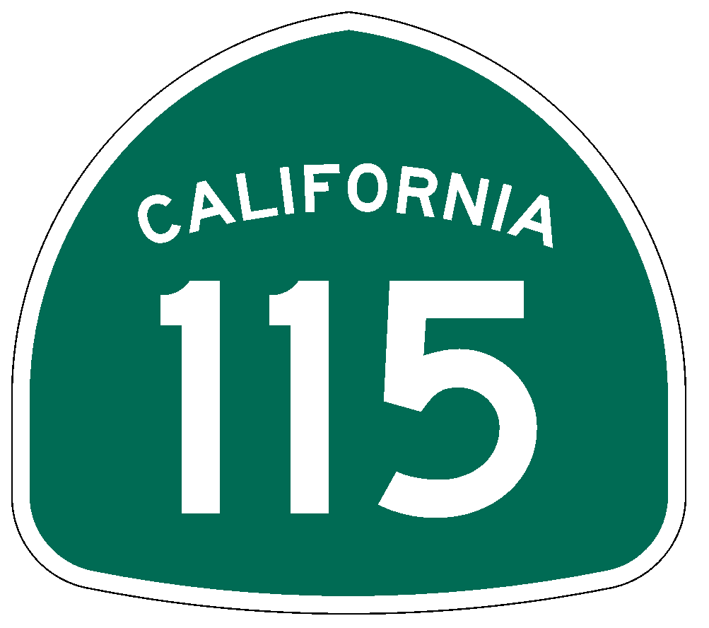 California State Route 115 Sticker Decal R1011 Highway Sign Road Sign - Winter Park Products