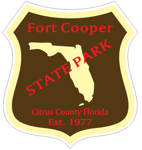 Fort Cooper Florida State Park Sticker R6727