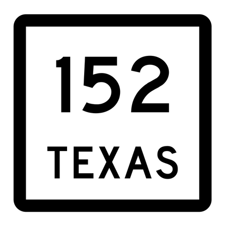 Texas State Highway 152 Sticker Decal R2451 Highway Sign - Winter Park Products