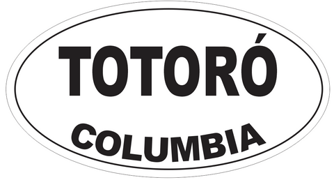 Totoro Columbia Oval Bumper Sticker or Helmet Sticker D4423