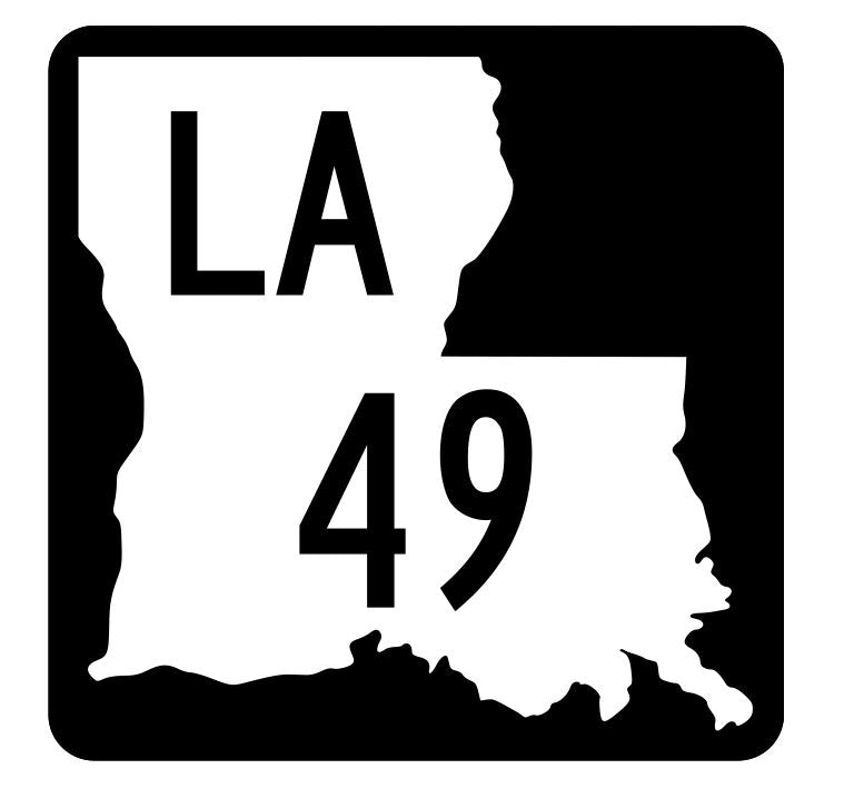 Louisiana State Highway 49 Sticker Decal R5775 Highway Route Sign