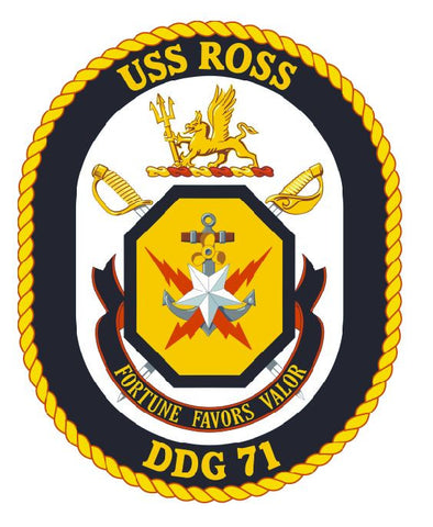 USS Ross Sticker Military Armed Forces Navy Decal M187 - Winter Park Products