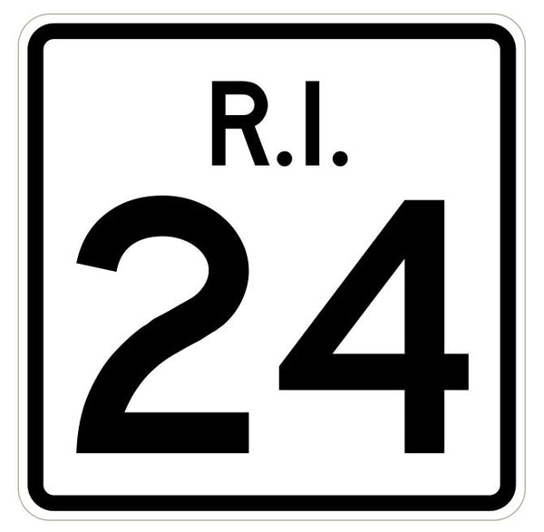 Rhode Island State Road 24 Sticker R4222 Highway Sign Road Sign Decal ...