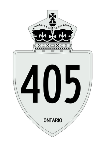 Kings Highway 405 Sticker Decal R981 Highway Sign Road Sign Ontario - Winter Park Products