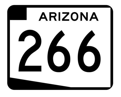 Arizona State Route 266 Sticker R2753 Highway Sign Road Sign
