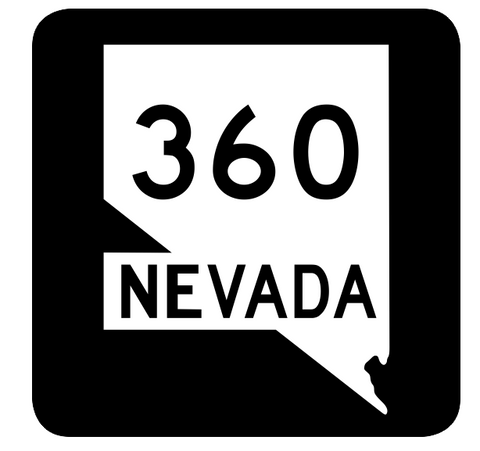 Nevada State Route 360 Sticker R3042 Highway Sign Road Sign