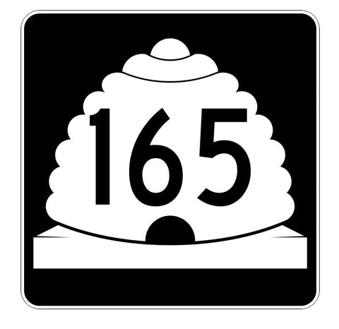 Utah State Highway 165 Sticker Decal R5486 Highway Route Sign