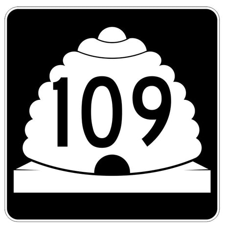Utah State Highway 109 Sticker Decal R5435 Highway Route Sign