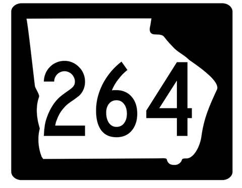 Georgia State Route 264 Sticker R3929 Highway Sign