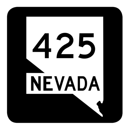 Nevada State Route 425 Sticker R3058 Highway Sign Road Sign