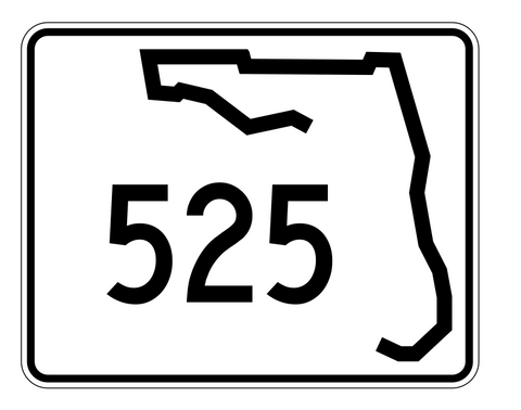 Florida State Road 525 Sticker Decal R1600 Highway Sign - Winter Park Products
