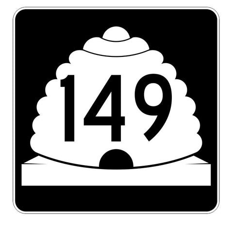 Utah State Highway 149 Sticker Decal R5471 Highway Route Sign