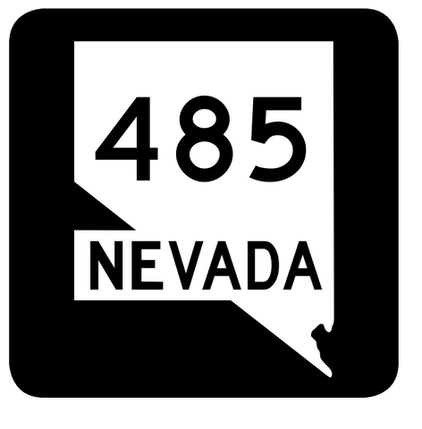 Nevada State Route 485 Sticker R3070 Highway Sign Road Sign