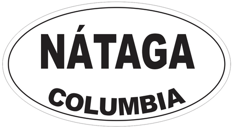 Nataga Columbia Oval Bumper Sticker or Helmet Sticker D4530