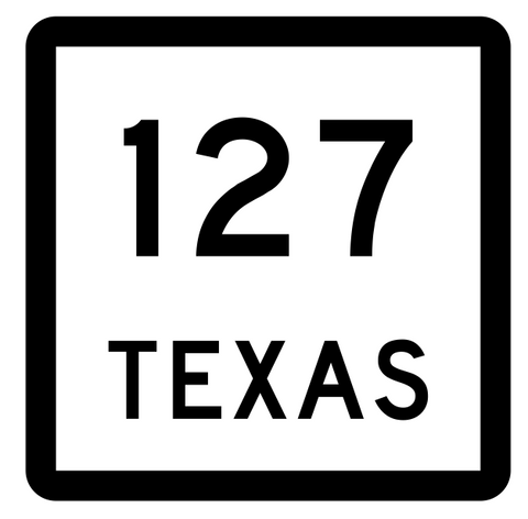 Texas State Highway 127 Sticker Decal R2427 Highway Sign - Winter Park Products