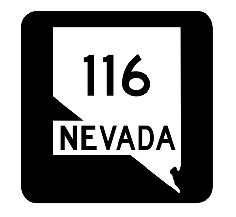 Nevada State Route 116 Sticker R2977 Highway Sign Road Sign