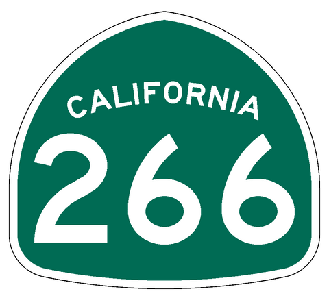California State Route 266 Sticker Decal R1027 Highway Sign Road Sign - Winter Park Products