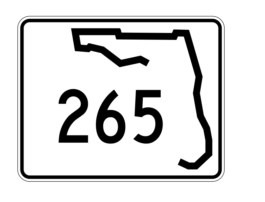 Florida State Road 265 Sticker Decal R1516 Highway Sign - Winter Park Products