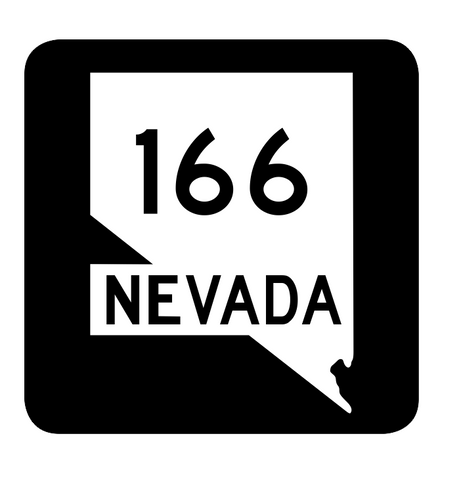 Nevada State Route 166 Sticker R2995 Highway Sign Road Sign