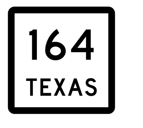 Texas State Highway 164 Sticker Decal R2462 Highway Sign - Winter Park Products