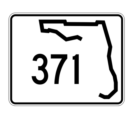 Florida State Road 371 Sticker Decal R1547 Highway Sign - Winter Park Products