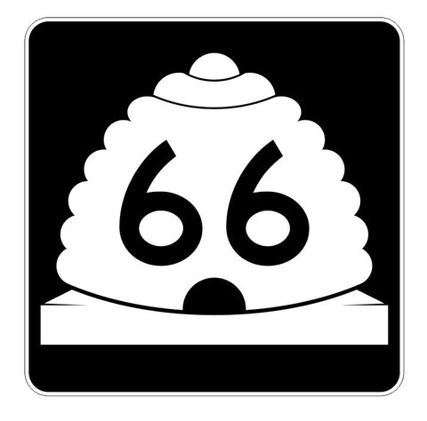 Utah State Highway 66 Sticker Decal R5402 Highway Route Sign