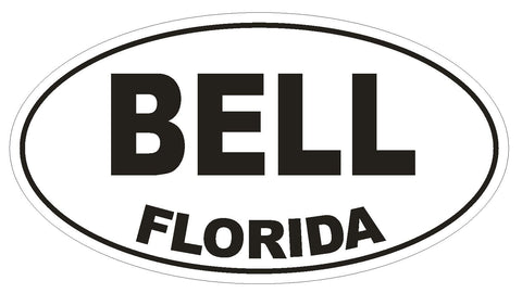 Bell Florida Oval Bumper Sticker or Helmet Sticker D1310 Euro Oval - Winter Park Products