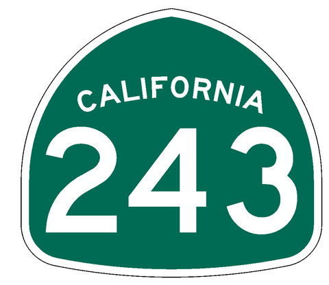 California State Route 243 Sticker Decal R1024 Highway Sign Road Sign - Winter Park Products
