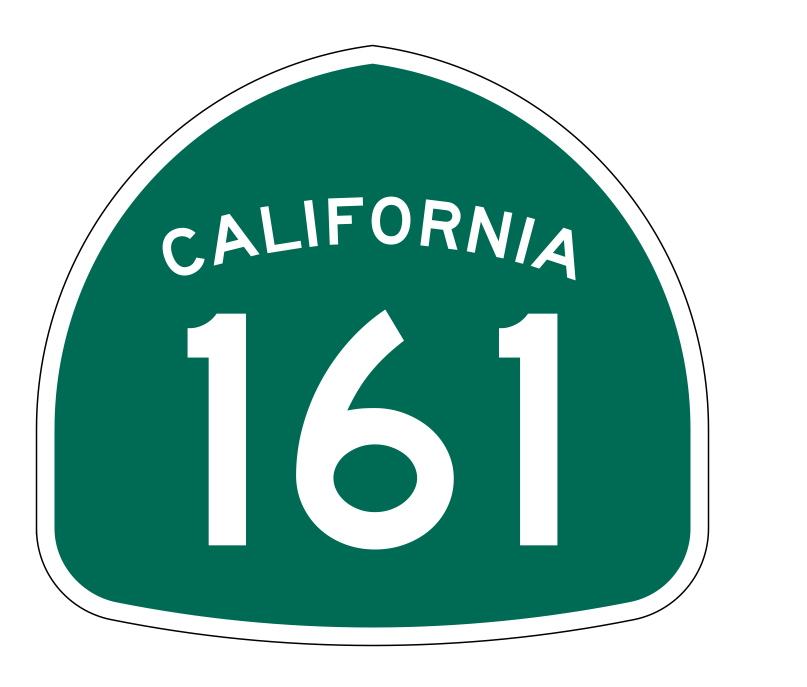 California State Route 161 Sticker Decal R1231 Highway Sign - Winter Park Products