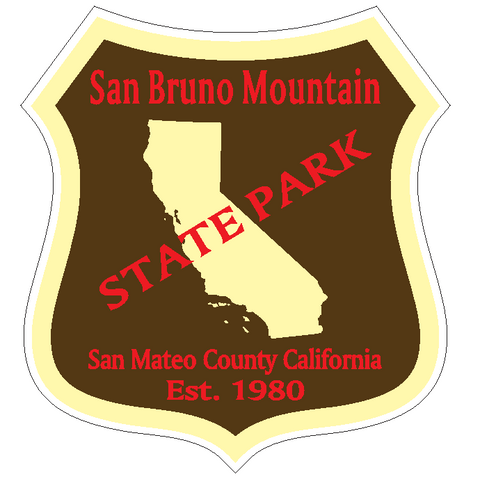 San Bruno Mountain State Park Sticker R6692 California