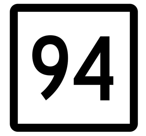 Connecticut State Highway 94 Sticker Decal R5116 Highway Route Sign