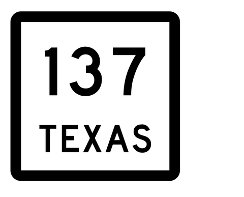 Texas State Highway 137 Sticker Decal R2436 Highway Sign - Winter Park Products
