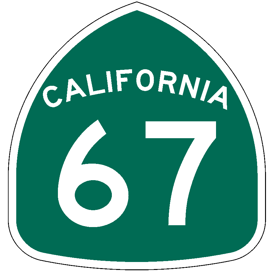 California State Route 67 Sticker Decal R991 Highway Sign Road Sign - Winter Park Products