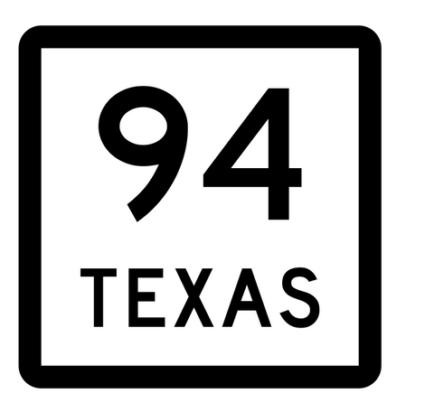 Texas State Highway 94 Sticker Decal R2395 Highway Sign - Winter Park Products