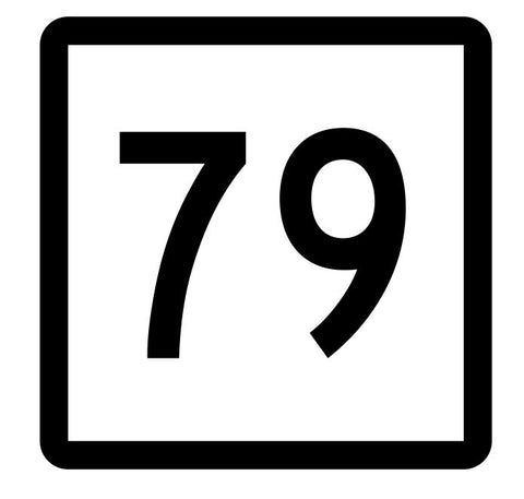 Connecticut State Highway 79 Sticker Decal R5108 Highway Route Sign